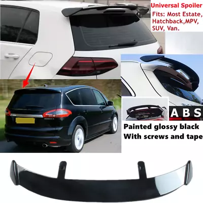 Fit For Ford S-Max 2010-2014 Rear Roof Lip Spoiler Wing Gloss Black Universal • £74.68