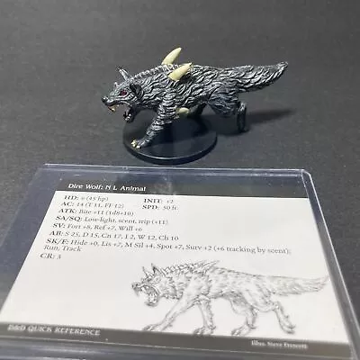 25/72 Any 22 Dire Wolf With Card D&D  Wizkids • $12.99