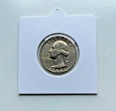 $22 • Buy 1964D United States Of America Washington Quarter Dollar Silver (.900)