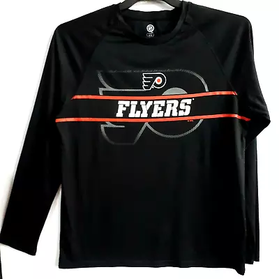 Usa Flyers Nhl Ice Hockey Jersey Shirt Size Large Black Rash Long Sleeve Shirt • $35