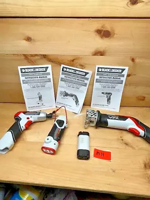 Black And Decker 3 Pcs Tools: VPX1101 VPX1301 & VPX1401 Plus 1 Batteries Tested • $49.99