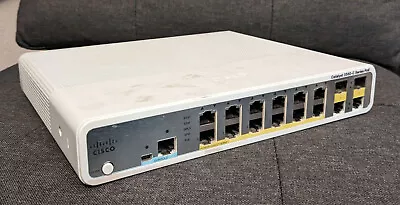 Cisco  (WS-C3560C-12PC-S) Desktop PoE Ethernet Switch USED • $13.44