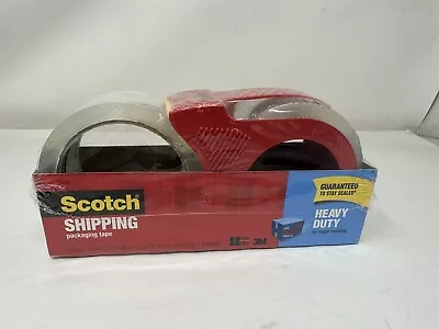 Scotch 1.88 In W X 38.2 Yd L Heavy Duty Packaging Tape - 2 Rolls W/ Dispenser • $13.59