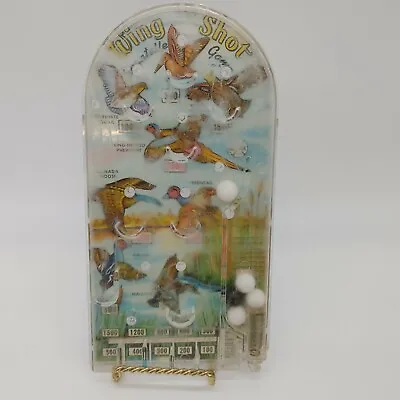 Vtg Marx Multicolor Wing Shot Bird Hunting Bagatelle Tabletop Mini Pinball Game • $9