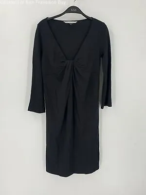 $34.99 • Buy Diane Von Furstenberg Womens Dress Black Wool V Neck Long Sleeves Pullover 6