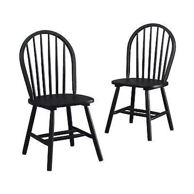 Better Homes And Gardens Autumn Lane Windsor Solid Wood Dining Chairs Set Of 2 • $91.79