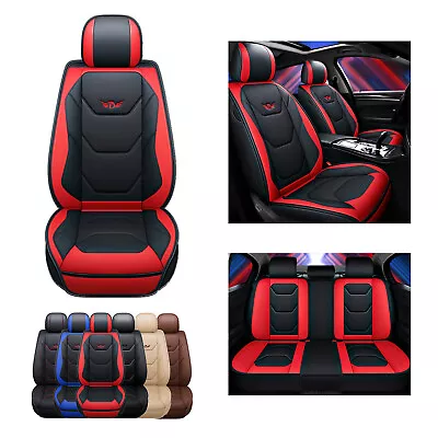 Black Red Leather Car Seat Covers For Mazda 3 6 Mazda CX3 CX5 CX7 CX9 CX30 BT50 • $219.99