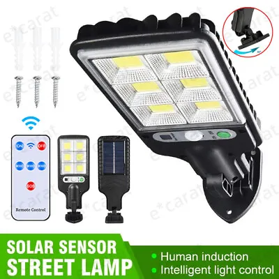 1200W LED Solar Flood Light Motion Sensor Security Wall Street Yard Outdoor Lamp • $6.35