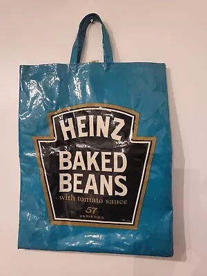 Heinz Baked Beans Tote Shopper Bag PVC Vintage Retro Rare Shopping Oil Cloth • £16