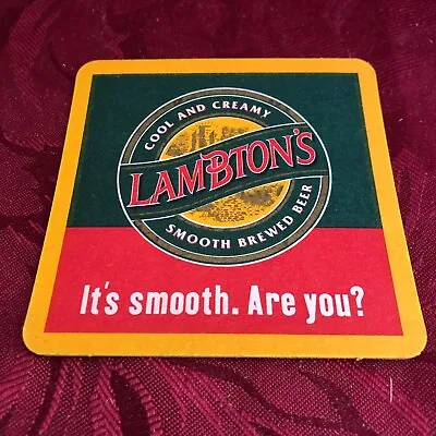 Vaux Breweries - Lambton's - Cool & Creamy Smooth Brewed Beer - Beer Mat -tray51 • £1.35