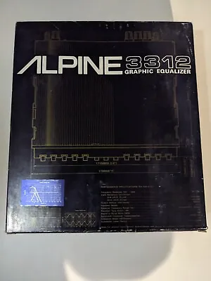 Alpine 3312 Dual Graphic Equalizer 5x2 NIB Oldschool Car HiFi Sub-out • £345.29