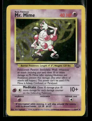 Pokemon MR. MIME 6/64 Jungle - RARE HOLO - LP • $18.97
