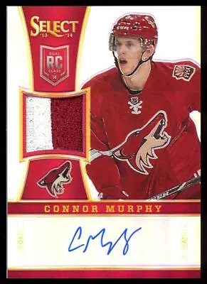 2013-14 Panini Select Silver Prizm PATCH AUTO #332 Connor Murphy /50 Rookie RC • $5.99