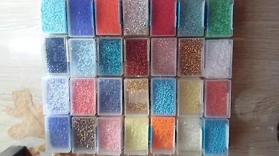 Sead Beads Multi Colors Huge 28 Box Lot • $40