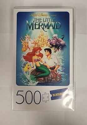 The Little Mermaid Blockbuster Video 500 Piece Movie Poster Jigsaw Puzzle Disney • $15