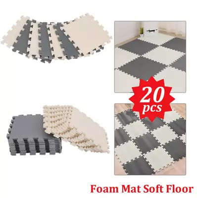 Large Soft Foam EVA Kids Floor Mat Jigsaw Tiles Interlocking Garden Play Mats UK • £11.99
