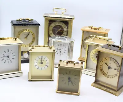 £0.99 • Buy T X9 Vintage Quartz Carriage Clocks Inc. Blessing, Metamec Etc