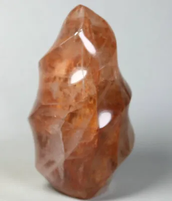 Natural RED FIRE  Hematoid QUARTZ Crystal PHANTOM MULTI-INCLUSIONS Freeform 330g • $26.88