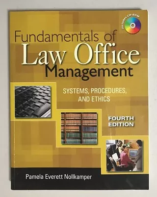 Fundamentals Of Law Office Management By Pamela Everett-Nollkamper (2008 Trade • $17.99