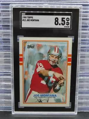 1989 Topps Joe Montana Vintage Base #12 SGC 8.5 NM-MT+ 49ers • $2.25