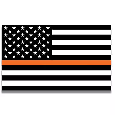 Thin Orange Line American Flag Magnet Decal 5x8 Inches Automotive Magnet • $9.99