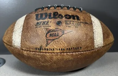 Vintage Wilson GST Leather Football NFHS/NCAA 1005 COLLEGE GAME BALL • $59.99