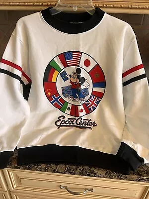 Walt Disney World Epcot Center International “Made In USA” Sweatshirt Sz M. Mint • $25.99