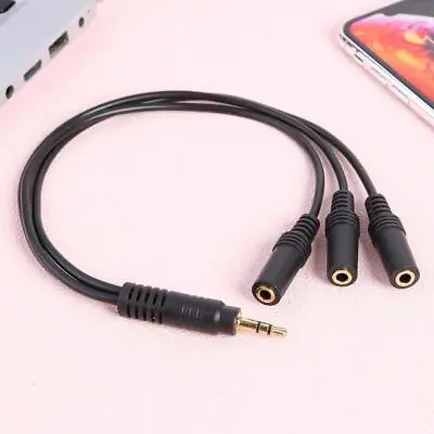 £5.69 • Buy 3.5mm TRS 3 Pole Male Plug To 1/8inch 3.5mm 3 Output Stereo Audio Splitter Cable