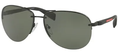$289.95 • Buy POLARIZED New PRADA  Linea Rossa Sport Black Green Sunglasses SPS 56M DG0 5X1