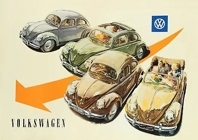 VW Volkswagen Vintage Poster Art Print • $4.99