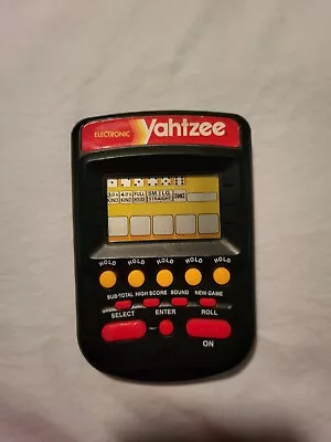 Milton Bradley Yahtzee Handheld Electronic Game 1995 4511 Tested Working • $17.36