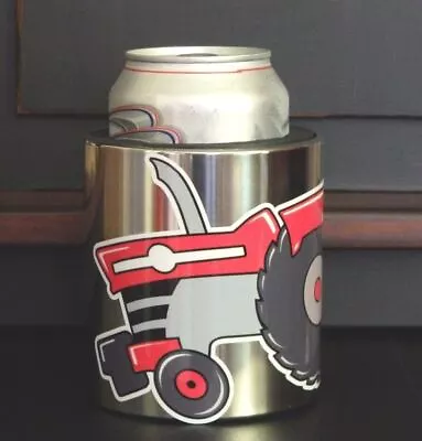 Massey Ferguson Magnetic CUP HOLDER With Original Artwork Decal By Lower Forty F • $32.99