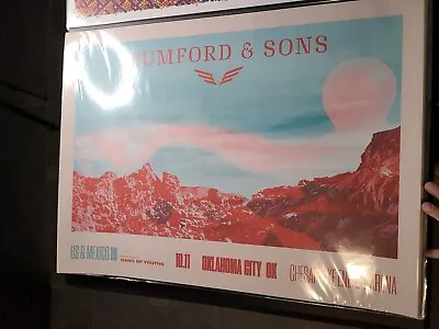 Mumford And Sons Poster Chesapeake Energy Arena • $75