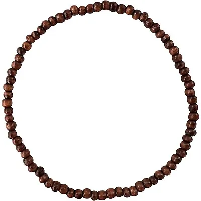 Handmade Wood Bead Necklace Chain Mens Womens Boys Girls Wooden Beaded Jewellery • £4.99