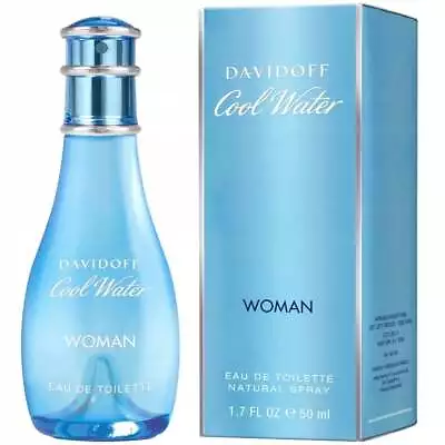 Davidoff Cool Water Woman 50ml Edt Spray - New & Boxed - Free P&p - Uk • £23.95