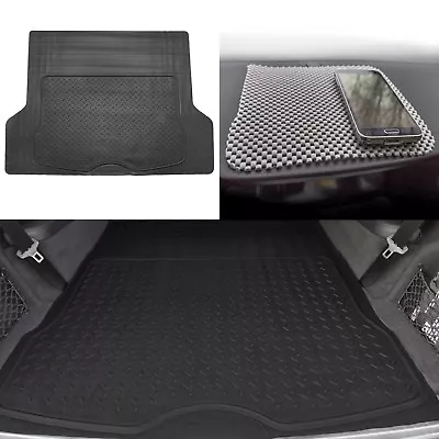Black Trunk Cargo Liner Mat All Weather Protection For Car SUV Van W. Dash Mat • $29.99
