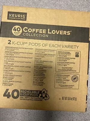 Keurig Coffee Lovers' Collection Sampler Pack Single-Serve K-Cup 40 Pods • $33