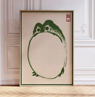 Matsumoto Hoji Print Japanese Frog Exhibition Poster Antique Wall Art Gift • £5.99