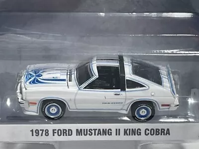 Greenlight GL Muscle Series 21 1978 Ford Mustang II King Cobra White 1/64 • $21.99