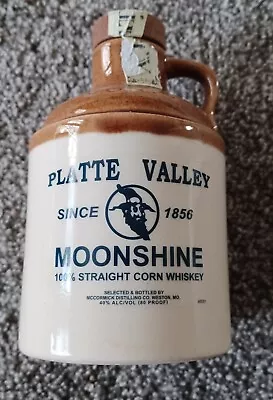 McCormick Platte Valley Corn Whiskey Moonshine Bottle From Poland W/cork. Empty • $9