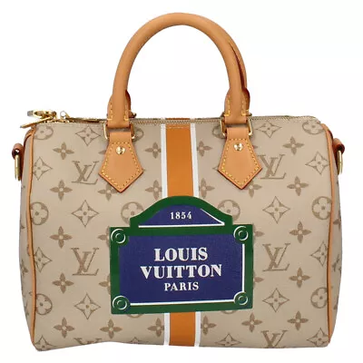 Auth Louis Vuitton Speedy Bandouliere 25 M46749 Boston Bag W25xh19xd15cm Beige • £2328.12