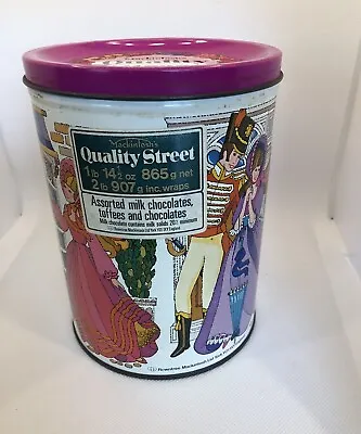 Vintage Quality Street Rare Mackintosh’s Empty Tin Tall Cylinder Shapesee Photos • £16.95