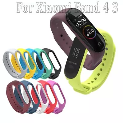 Bracelet Replacement Watch Band Silicone Strap Bracelet For XIAOMI Mi Band 4 3 • $5.29