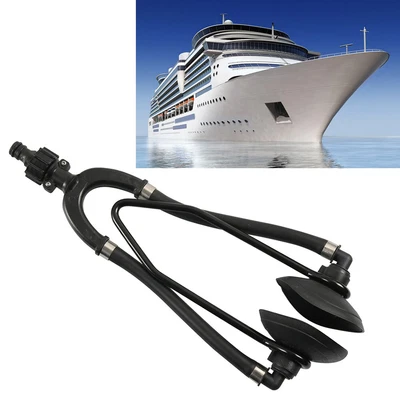 $51.81 • Buy Round Double Tube Motor Flusher Dual Water Feed Rubber Outboard Engine For Ships