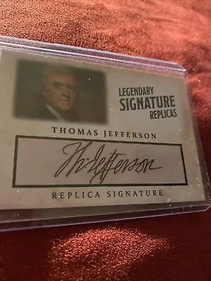 Thomas Jefferson Autograph Replica Presidential Signature Card ACEO Historic • $14