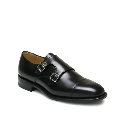 £130 • Buy Sanders Military Collection Double Monk Shoes Style 1967B In Black