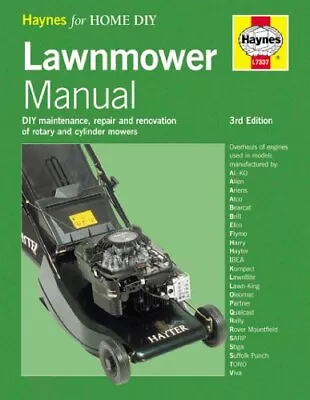 Lawnmower Manual (Haynes Home & Garden) By Martyn Randall Hardback Book The • £11.99