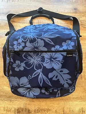 L.L. Bean Personal Organizer Bag Traveler Family Toiletry Bag Blue Hawaiian XL • $29.99