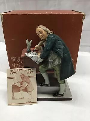 Vintage Norman Rockwell Independence Figurine Excellent Condition In Box Gorham • $26.75