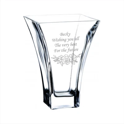 £24.99 • Buy Personalised Glass Vase Engraved Birthday Gifts 50th 60th 65th 70th 75th 80th